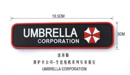 Umbrella Corporation PVC 3D Rubber Badge Military Tactical Patch