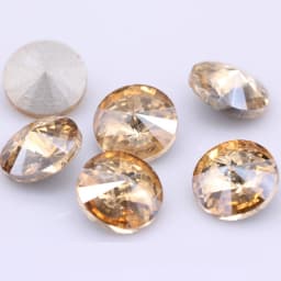 Fantastic 6/8/10/12/14/16/18/25MM Rivoli Cabochons Round Fancy Rhinestone Crystal For Applique Clothing Garment Decoration Bead