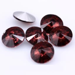 Fantastic 6/8/10/12/14/16/18/25MM Rivoli Cabochons Round Fancy Rhinestone Crystal For Applique Clothing Garment Decoration Bead