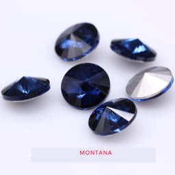 Fantastic 6/8/10/12/14/16/18/25MM Rivoli Cabochons Round Fancy Rhinestone Crystal For Applique Clothing Garment Decoration Bead