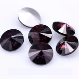 Fantastic 6/8/10/12/14/16/18/25MM Rivoli Cabochons Round Fancy Rhinestone Crystal For Applique Clothing Garment Decoration Bead