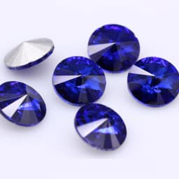 Fantastic 6/8/10/12/14/16/18/25MM Rivoli Cabochons Round Fancy Rhinestone Crystal For Applique Clothing Garment Decoration Bead