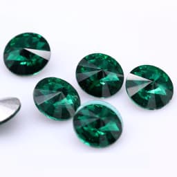 Fantastic 6/8/10/12/14/16/18/25MM Rivoli Cabochons Round Fancy Rhinestone Crystal For Applique Clothing Garment Decoration Bead