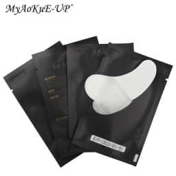 HOT 50/100 Pairs Eyelash Pad Gel Patch For Grafting Eyelash Extension Patches Eye Tips Sticker Wraps Cosmetic Makeup Tools