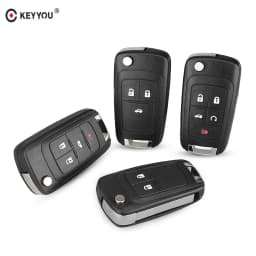 KEYYOU OPEL/VAUXHALL Astra J Corsa E Insignia Zafira C 2009 2010 2011 2012 2013 2016 Flip Folding Remote Key Case