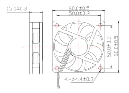6015 Cooling Heatsink Fan 12V 24V with Dupont Wire Brushless 60mm 60*60*15 MM 3D Printers Parts Cooler Radiator Quiet
