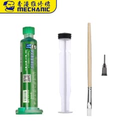 MECHANIC PCB Green UV Photosensitive Mask Inks Set Curable Solder BGA Green Oil Circuit Board Soldering Paste Flux Oil
