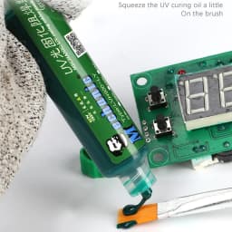 MECHANIC PCB Green UV Photosensitive Mask Inks Set Curable Solder BGA Green Oil Circuit Board Soldering Paste Flux Oil