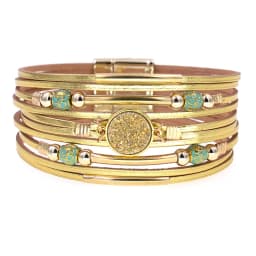 WELLMORE Women Bracelets Bohemia Bracelets Fashion Wrap Bracelet Leather Bracelets for Women Female Jewelry Wholesale
