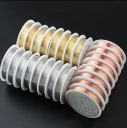 0.2-1mm Silver/Gold/Rose Gold Copper Wire for Bracelet Necklace DIY Colorfast Beading Wire Jewelry Cord String for Craft Making