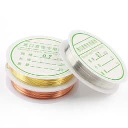 0.2-1mm Silver/Gold/Rose Gold Copper Wire for Bracelet Necklace DIY Colorfast Beading Wire Jewelry Cord String for Craft Making