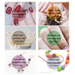 0.2-1mm Silver/Gold/Rose Gold Copper Wire for Bracelet Necklace DIY Colorfast Beading Wire Jewelry Cord String for Craft Making