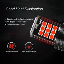 NLpearl 2pcs Py21w Ba15s P21w Led 1156 Bau15s Bulb 3030SMD Canbus 1157 Led Bay15d P21/5w Car Turn Signal Lamp Brake Backup Light