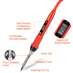 JCD 80W Electric Soldering Iron 220V 110V Adjustable Temperature Solder Iron LCD Display Welding Repair Tools Soldering Iron Tip