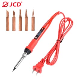 JCD 80W Electric Soldering Iron 220V 110V Adjustable Temperature Solder Iron LCD Display Welding Repair Tools Soldering Iron Tip