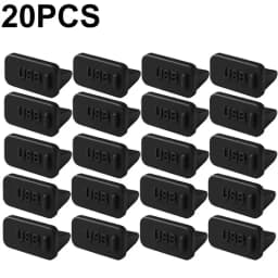 10-60PCS Silicone Dust Plug for USB-A Charger Port Cap Female Jack Universal Dustproof Ports Protectors for PC Notebook Laptop