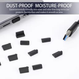 10-60PCS Silicone Dust Plug for USB-A Charger Port Cap Female Jack Universal Dustproof Ports Protectors for PC Notebook Laptop