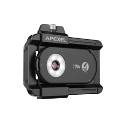 APEXEL Nano Zoom 300X Microscope Lens Mobile Phone Camera Lens Kit Mini Macro Lenses with LED Light for Almost All Smartphones
