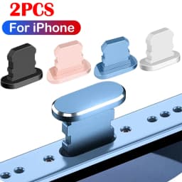 2pcs Metal Dust Plug Charging Port Dust Plug for iPad iPhone 14 Plus 13 12 Mini 11 Pro Max Xr for iOS Lightning Plug Accessories