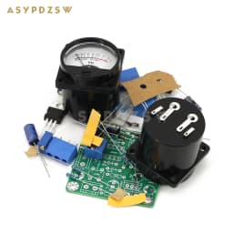 ASYPDZSW VU358 VU Level LM358 Audio Meter Driver DIY Kit/Finished Board +2 PCS With Warm LED Meter Head Adjustable Sensitivity