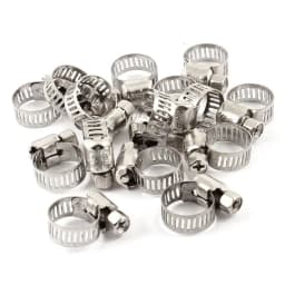 10 Pcs Stainless Steel 6mm To 12mm Hose Pipe Clamps Clips Fastener