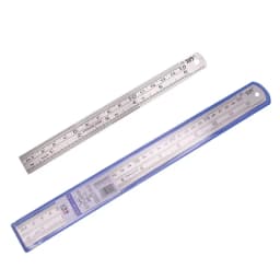 STONEGO Stainless Steel Ruler, 6, 8, 12, 16, 20 Inch Metal Rulers, With High Precision Graduation Line Double-Sided Scale