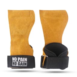 Gym Grips For Men Women Cowhide Palm Guards Weightlifting Fitness Workout Gloves Grips with Wrist Wraps Training Equipment
