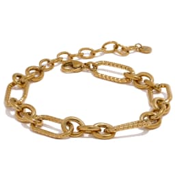 Yhpup Waterproof Stainless Steel Metal Handmade Neck Chain Necklace Bracelet for Women Statement Fashion Jewelry PVD Plated