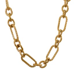 Yhpup Waterproof Stainless Steel Metal Handmade Neck Chain Necklace Bracelet for Women Statement Fashion Jewelry PVD Plated