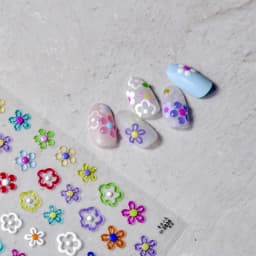 Line Flower Powder Blusher Love Heart High Quality Jelly Series Adhesive Nail Sticker Nail Art Decoration Decals Design T-2830