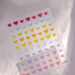 Line Flower Powder Blusher Love Heart High Quality Jelly Series Adhesive Nail Sticker Nail Art Decoration Decals Design T-2830