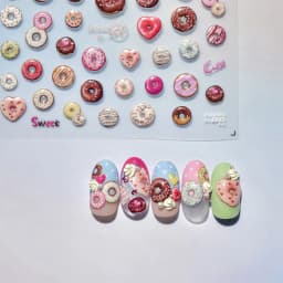 Line Flower Powder Blusher Love Heart High Quality Jelly Series Adhesive Nail Sticker Nail Art Decoration Decals Design T-2830