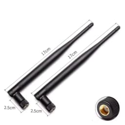2pcs/Lot 2.4 G Wifi Bluetooth Antenna, High Gain Collapsible Plastic Rod Aerial SMA Pin/Hole, Plug And Play Fast and Convenient