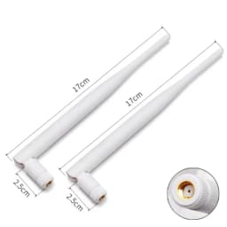 2pcs/Lot 2.4 G Wifi Bluetooth Antenna, High Gain Collapsible Plastic Rod Aerial SMA Pin/Hole, Plug And Play Fast and Convenient