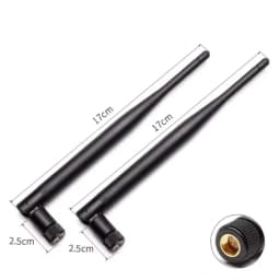 2pcs/Lot 2.4 G Wifi Bluetooth Antenna, High Gain Collapsible Plastic Rod Aerial SMA Pin/Hole, Plug And Play Fast and Convenient