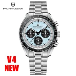 PAGANI DESIGN Moon Men's Watches Gold Luxury Quartz Watch Men Speed Sports Chronograph AR Sapphire Waterproof Luminous Man Gift