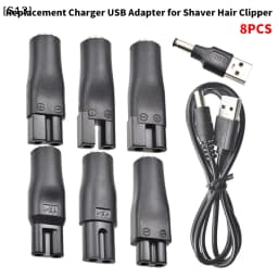 8 PCS Power 5V Replacement Charger USB Adapter Cable DC Converter Universal For All Kinds Of Electric Shaver Hair Clippers[Q][Q]