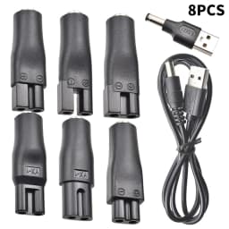 8 PCS Power 5V Replacement Charger USB Adapter Cable DC Converter Universal For All Kinds Of Electric Shaver Hair Clippers[Q][Q]