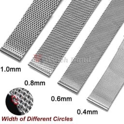 20mm 22mm 18mm Strap 0.6 1.0mm Mesh Milanese Watch Band for IWC for Rolex for Omega Stainless Steel Wristband for Seiko Bracelet