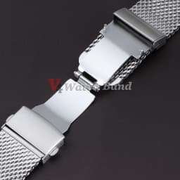 20mm 22mm 18mm Strap 0.6 1.0mm Mesh Milanese Watch Band for IWC for Rolex for Omega Stainless Steel Wristband for Seiko Bracelet