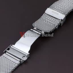 20mm 22mm 18mm Strap 0.6 1.0mm Mesh Milanese Watch Band for IWC for Rolex for Omega Stainless Steel Wristband for Seiko Bracelet