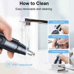 Nose Hair Trimmer for Men Mini Nose Hair Remover USB Rechargeable Portable Nose Hair Clipper Electric Nose and Ear Hair Trimmer