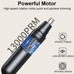 Nose Hair Trimmer for Men Mini Nose Hair Remover USB Rechargeable Portable Nose Hair Clipper Electric Nose and Ear Hair Trimmer