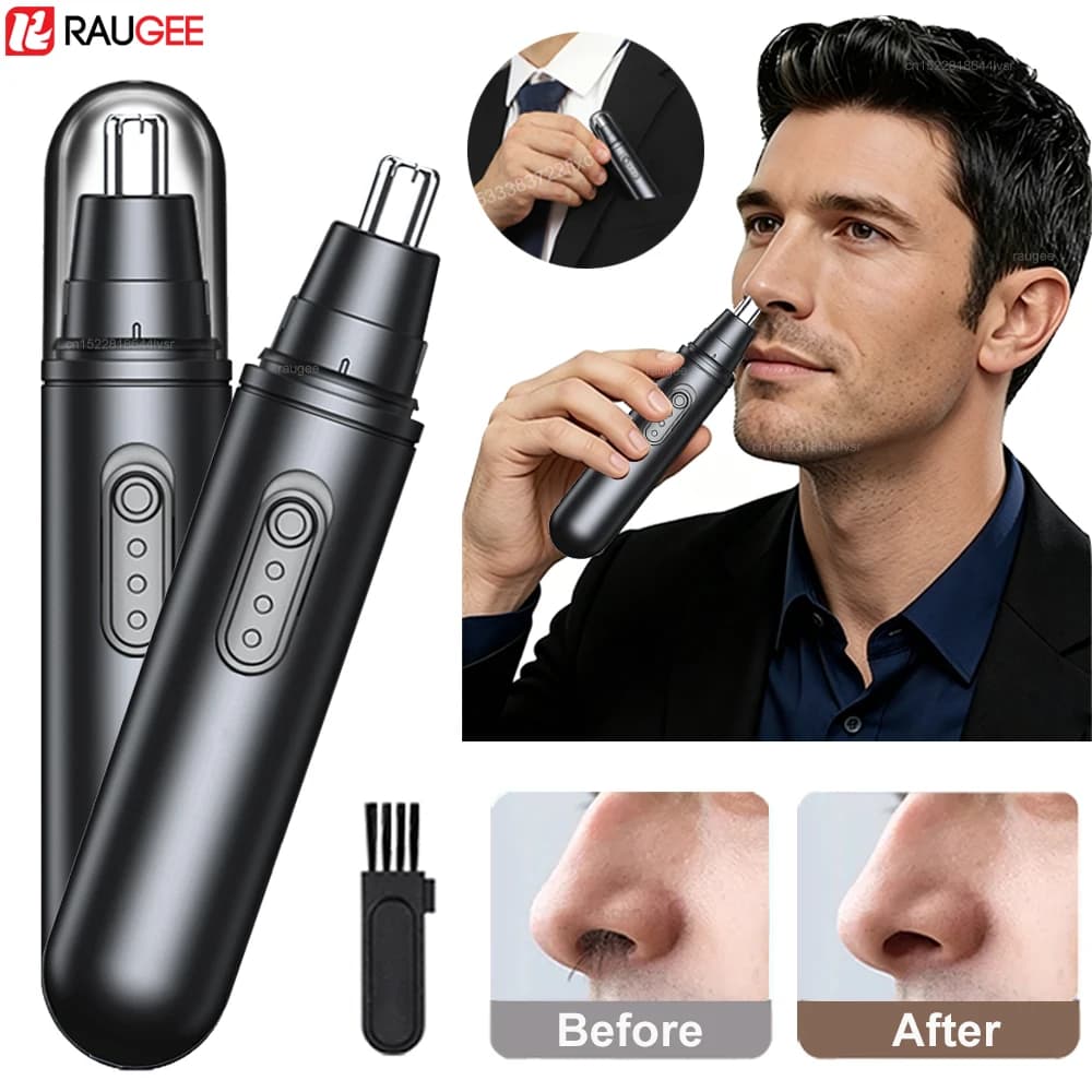 Nose Hair Trimmer for Men Mini Nose Hair Remover USB Rechargeable Portable Nose Hair Clipper Electric Nose and Ear Hair Trimmer