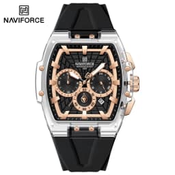 NAVIFORCE Top Brand Men Watches Multifunctional Chronograph Luminous Hands 30m Waterproof Silicone Strap Original Man Watch