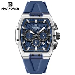 NAVIFORCE Top Brand Men Watches Multifunctional Chronograph Luminous Hands 30m Waterproof Silicone Strap Original Man Watch