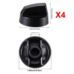 Control Knobs With Adapters Versatile Control Knobs Set Knobs & 12 PCS Adapters For Stoves & Ovens Control Knob