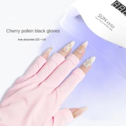 Nail Art UV Protection Gloves Anti-UV Radiation Gel LED Lamp Hand Protector For Nail Art Gel UV LED Lamp Tool