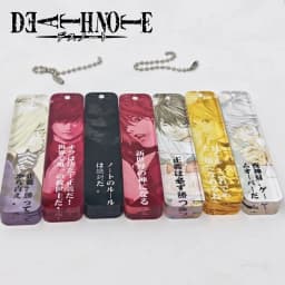 Anime Death Note Cosplay Yagami Light MisaMisa Keychain Acrylic Key Chain Backpack Decoration Keyring Halloween Props