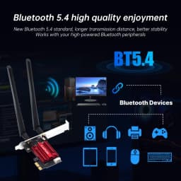 Fenvi AX900 WiFi 6 PCIe Wireless Adapter Dual Band 2.4G/5G Bluetooth 5.4 900Mbps Network Card for Desktop PC Gaming Win10/11